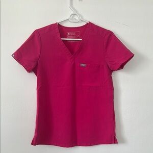 FIGS Women's Pink scrub Top